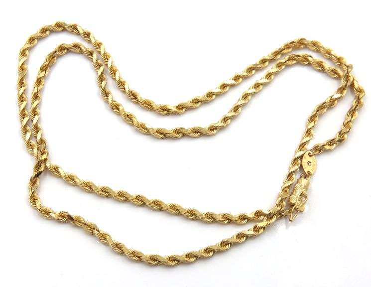 Popular 14K YG 24" Silk Rope