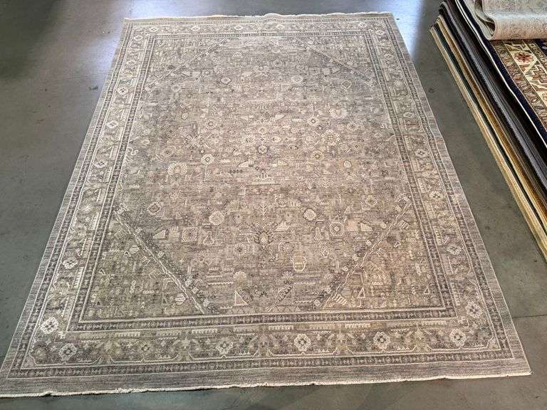 Decorative Vintage Design rug 8x10