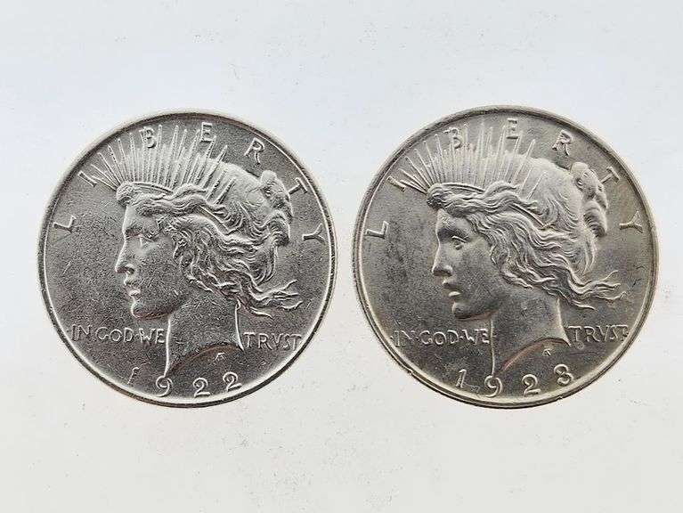 1922 & 1923 Silver Peace Dollars