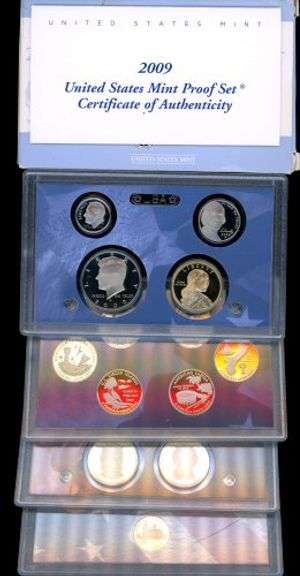 2 US Proof Sets in Box w/COA: 2009 & 2018