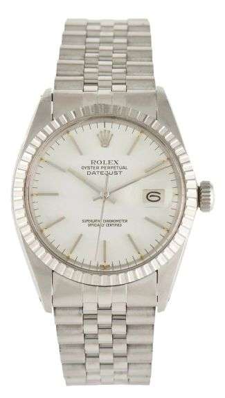Rolex Date just 16030 36MM White Dial Stainless Steel Watch