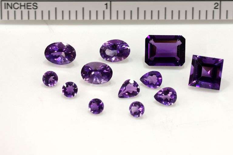 Brilliant Natural Amethyst - Lot of 12