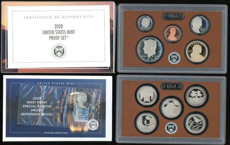 2020 US Proof Set in Original Box with Certificate