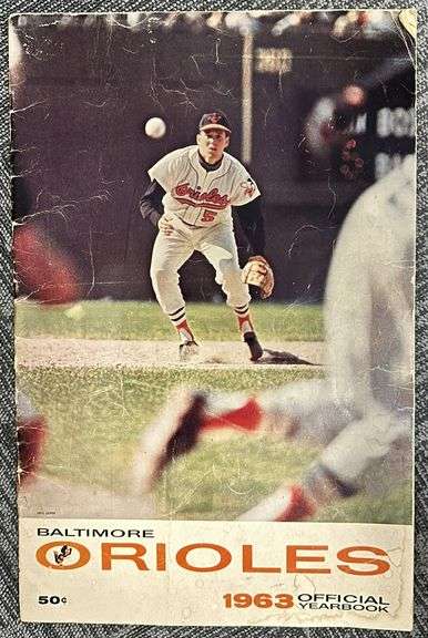 1963 Baltimore Orioles Official Yearbook & Memorial Stadium Souvenir Program Lot
