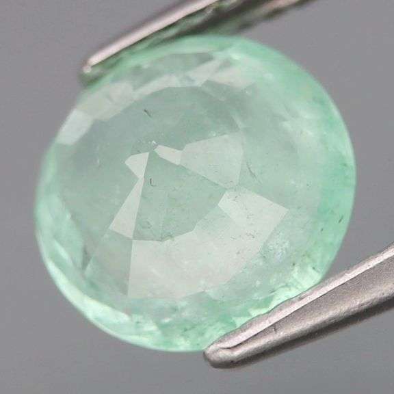 Vibrant mint green! REAL 1.98ct Nigerian Emerald!