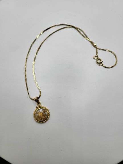 Very Unique Pendent 14K Gold  Chain with18k gold pendent, Pure gold nugets