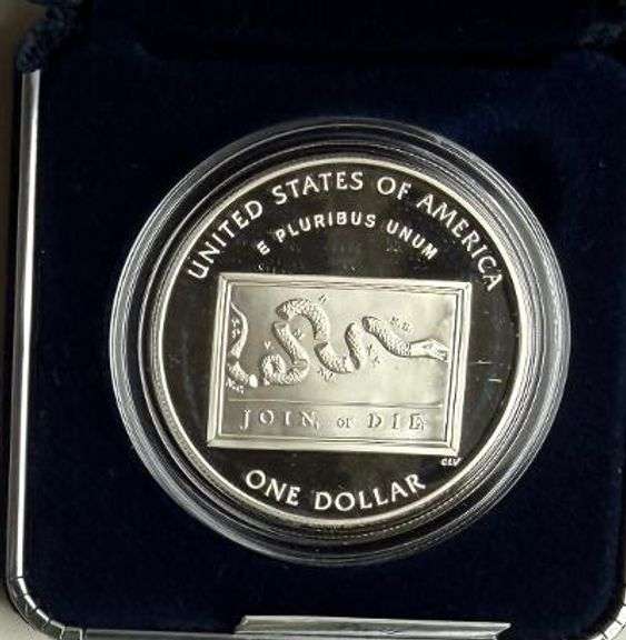 Two 2006 Franklin Scientist Comm Proof Silver Dollars.