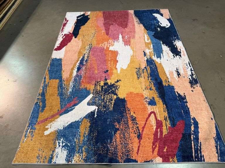 Artistic Colorful Modern Design Area Rug 6x8