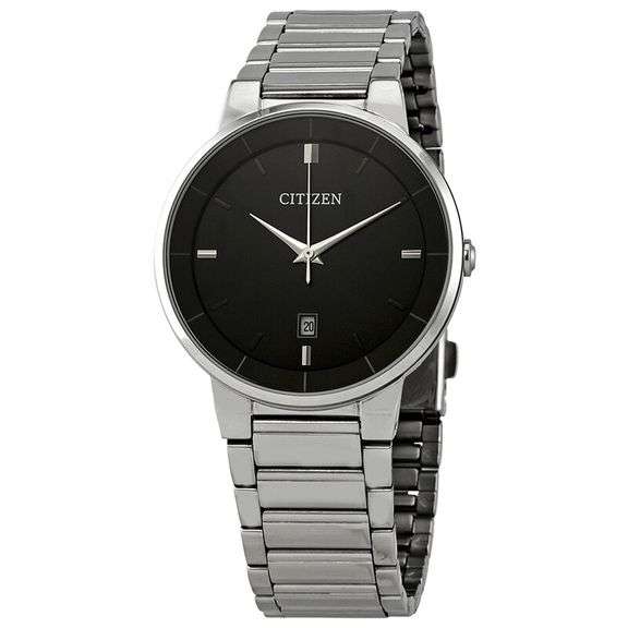 Citizen Corso Black Dial Quartz Men's Stainless Steel Watch