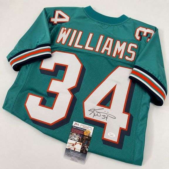 Ricky Williams Autographed Football Jersey with Authentication