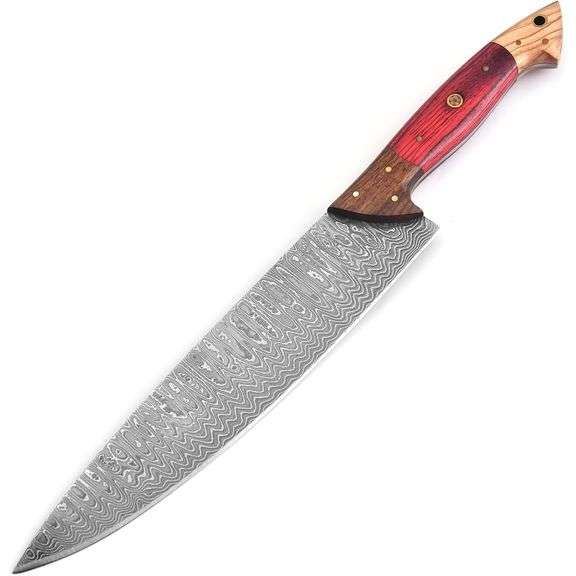 Damascus Style Knife High Carbon Stainless Steel