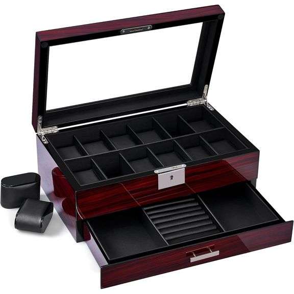 12 Slot Watch Display Case Organizer