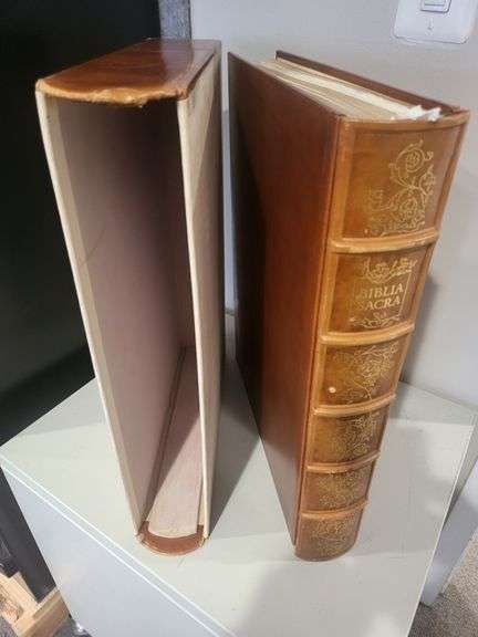 Vintage first edition Rare Salvador Dali Book 'Biblia Sacra' Book Circa 1967, Very Large and Heavy