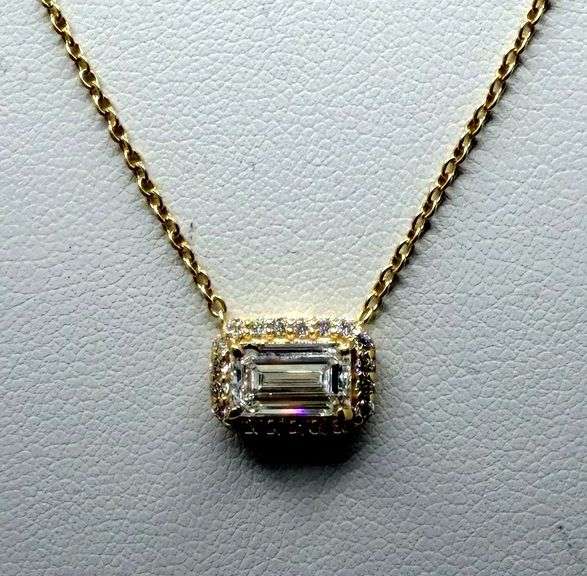 2.5 CTTW Colorless VVS1 Lab Grown Diamond & 14KT Gold Pendant