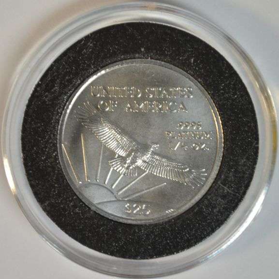 Immaculate Superb Gem BU 2008 $25 Pure Platinum Eagle in capsule