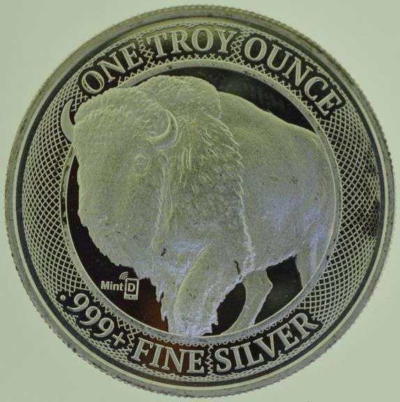 American Buffalo Design Buffalo Bitcoin 1 oz .999+ Silver Round MintID Scan Verified
