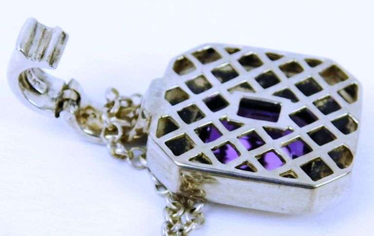 Sterling & 14K Gold Amethyst Necklace