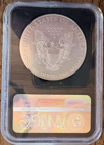 2019 American Silver Eagle $1 NGC MS70 Early Releases Ronald Reagan Label