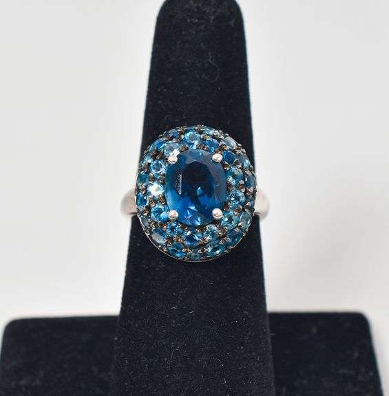 Sterling Silver Topaz Gemstone Ring