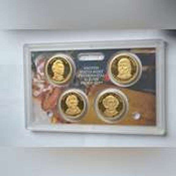 8 Presidential Dollar Proof Sets Four 2007 Two 2008, and Two 2009