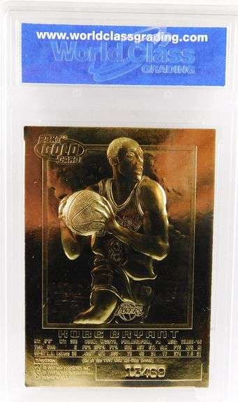 Kobe Bryant 1996-97 Rookie Black 23KT Gold Basketball Card