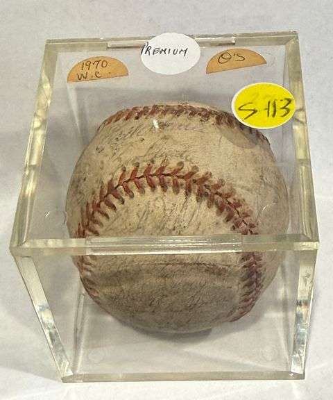 1970 Orioles Team Ball. World Champs. Signed
