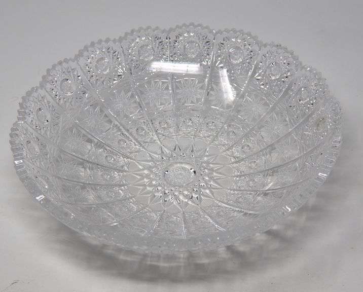 Hand Cut Round Crystal Candy Dish