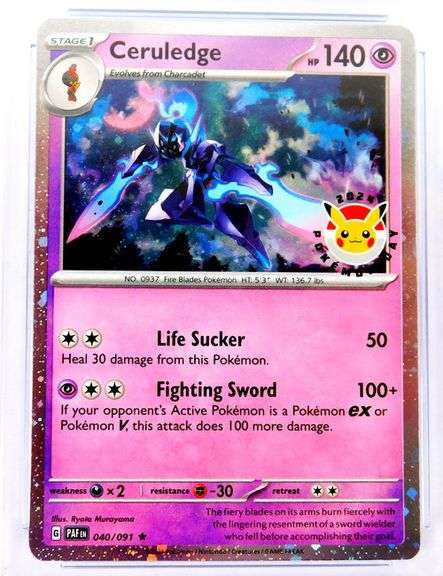 Pokémon 2024 Ceruledge Stage 1, 10 Gem Mint