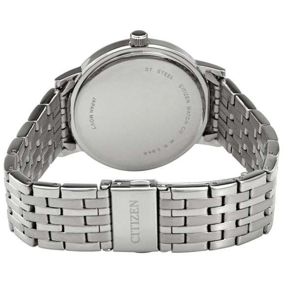 Citizen Quartz Grey Dial Stainless Steel Men's Watch