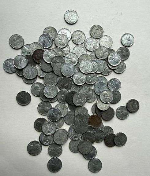 110 1943 P &D Higher Grade Steel Cents