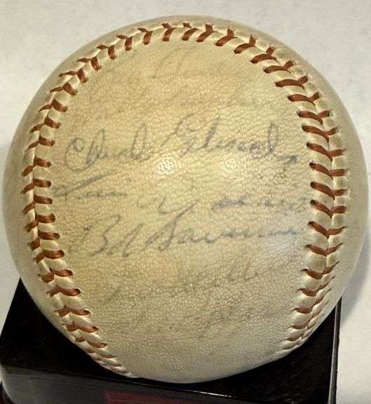 1960's O's signed baseball team