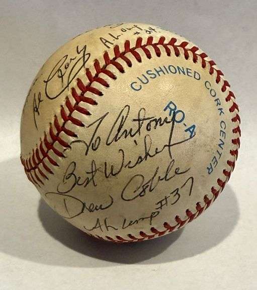 Very collectable 1970 Umpires A.L signed baseball