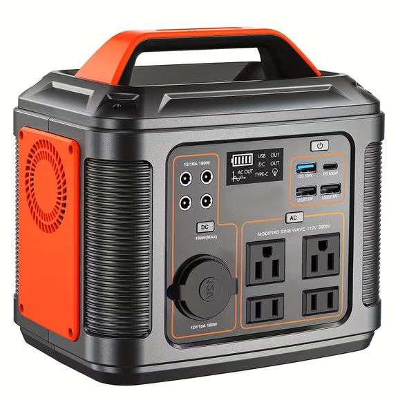 300W Portable Power Station 296Wh Solar Generator