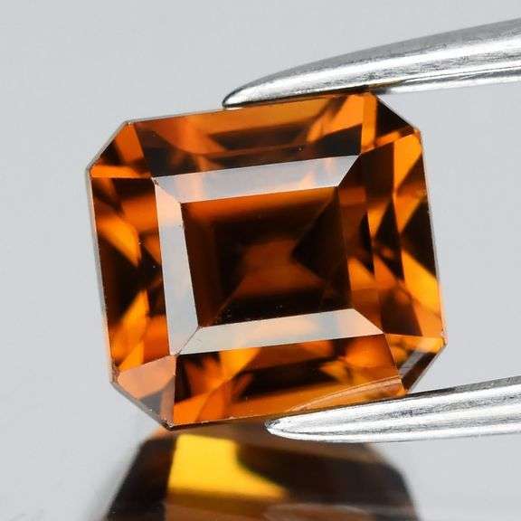 Outstanding 2.14ct VVS grade emerald cut Imperial Zircon