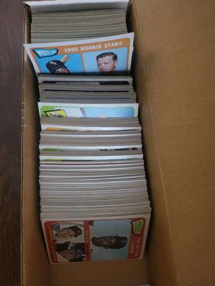 Box of Vintage collection of 1965 Baseball cards