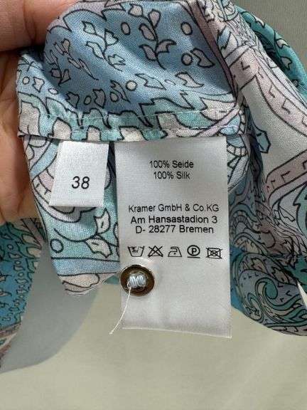 Stylish 100% Silk top with Paisley Design