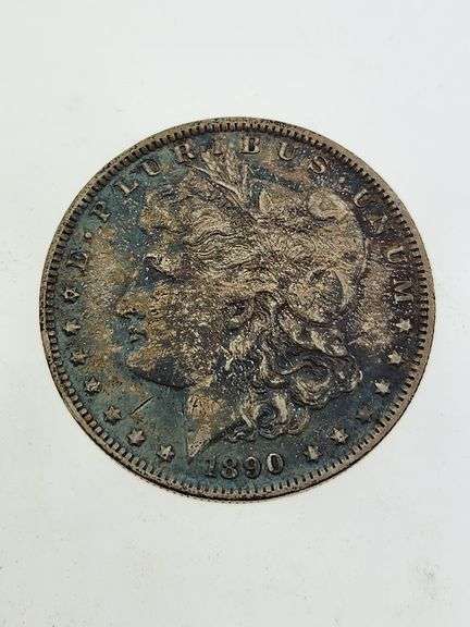 1890-O Morgan Silver Dollar, Toned