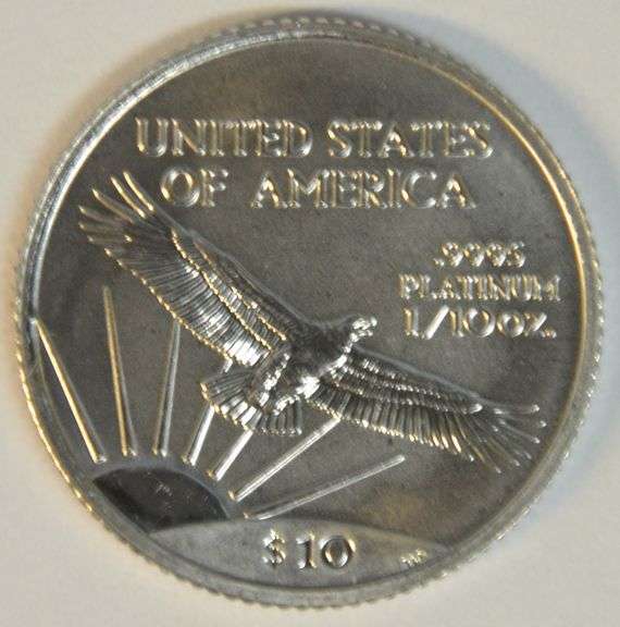 Immaculate Superb Gem BU 2000 $10 Pure Platinum American Eagle