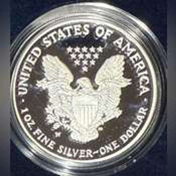 2007 W Proof Silver Eagle with box and paper