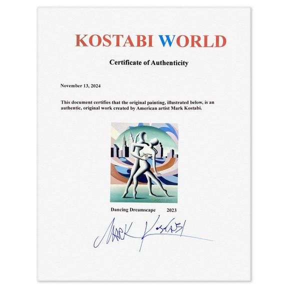 "Dancing Dreamscape" by Mark Kostabi