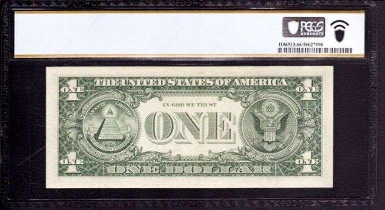 Superb Crisp $1 1974 ST Louis Repeater STAR Note PCGS 66-Tough Note!
