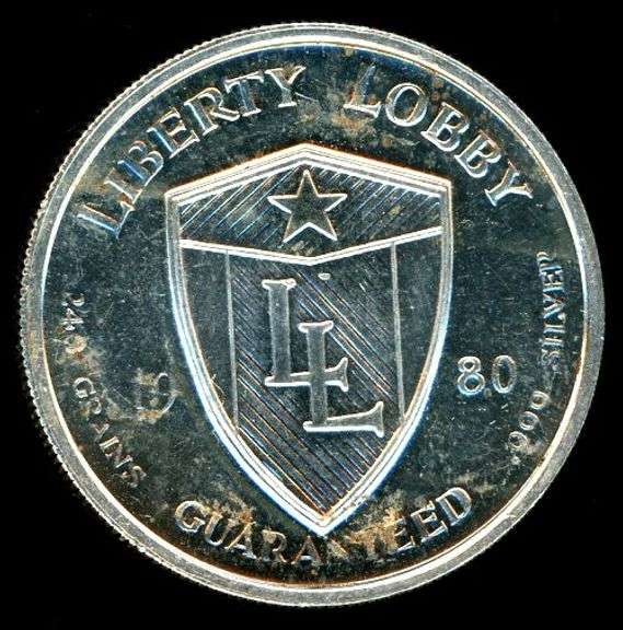 1980 Liberty Lobby ½ Ounce Silver Round