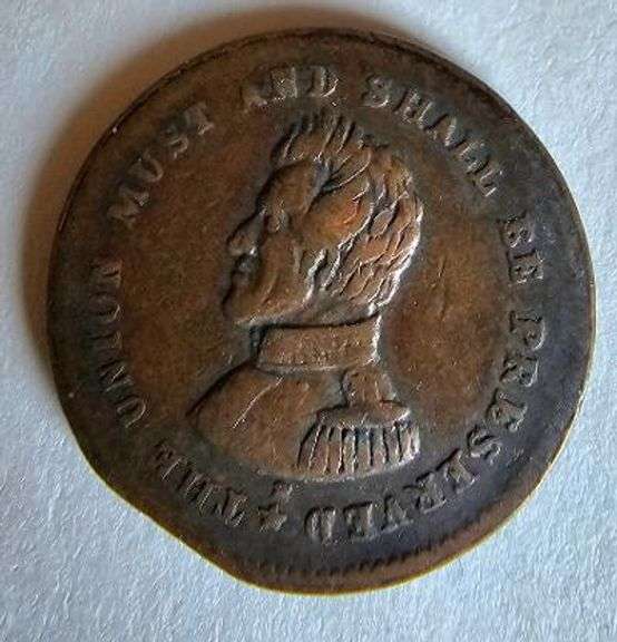 1863 Andrew Jackson/ Serpent CW Token