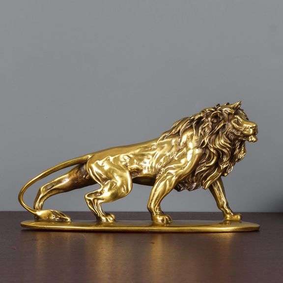 Solid Brass Lion