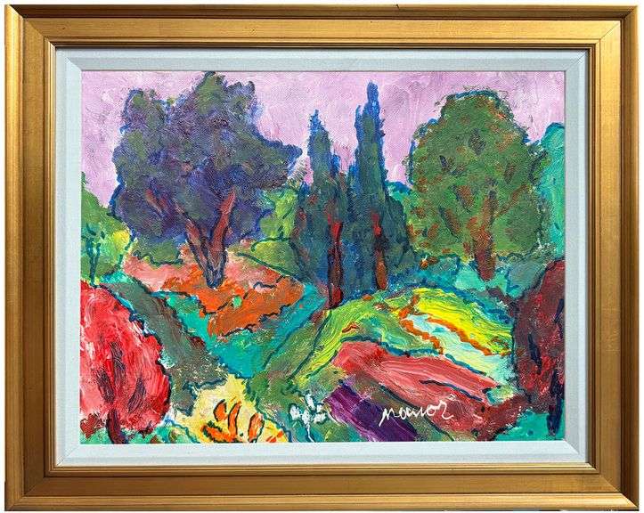 Elegant original artwork on canvas by Manor Shadian Manor Shadian Hills of California