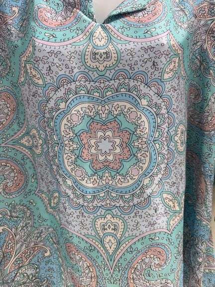 Stylish 100% Silk top with Paisley Design