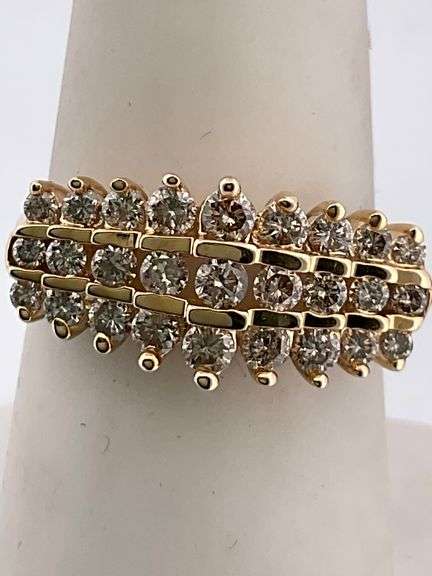 CERTIFIED 14K YELLOW GOLD DIAMOND RING