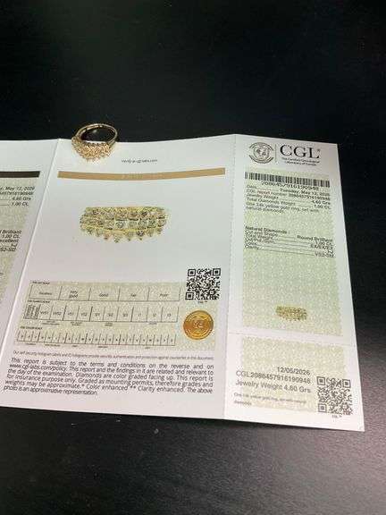 CERTIFIED 14K YELLOW GOLD DIAMOND RING