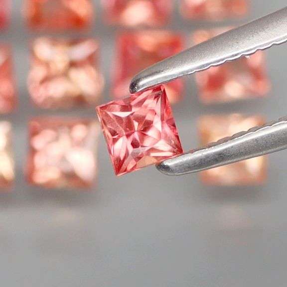 Superb 3.62ct princess cut Songean Sapphire set!