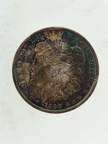 1890 Morgan Silver Dollar, Toned